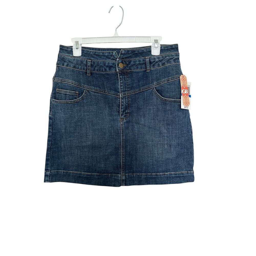 GB (Gianni Bini) indigo denim mini skirt Size XL